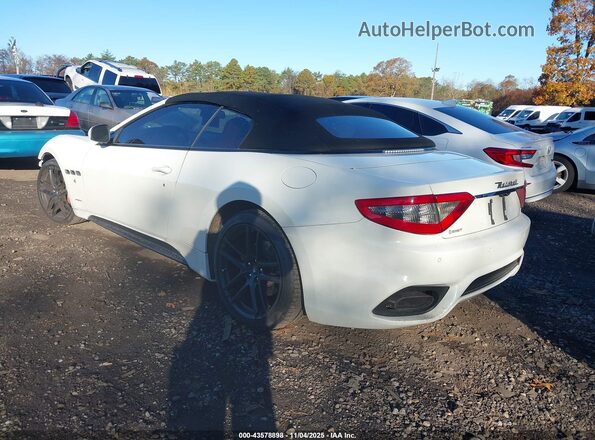ZAM45VMA8J0273445 2018 MASERATI GRANTURISM White Задня ліва чверть