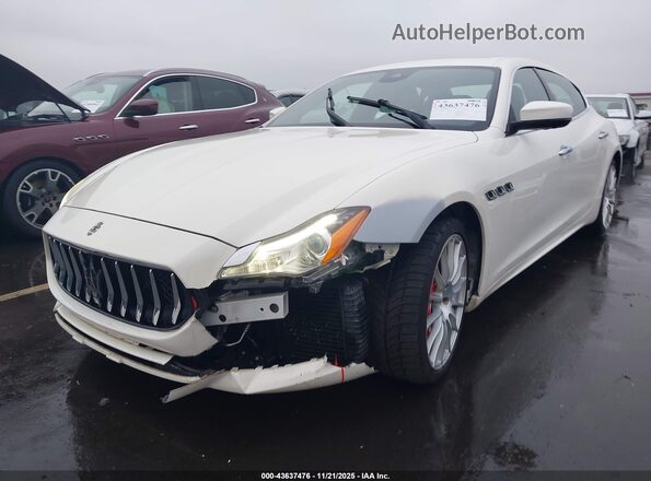 ZAM56RRL4H1230275 2017 MASERATI QUATTROPOR White Vista frontal