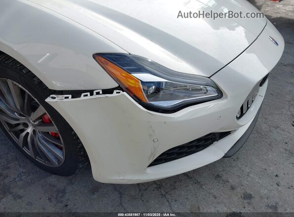 ZAM56YRA7J1304867 2018 MASERATI QUATTROPOR White Вид спереду