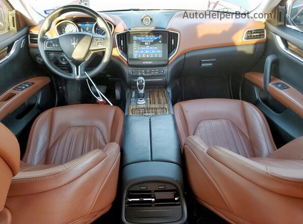 ZAM57RSL2H1203406 2017 MASERATI GHIBLI Gray Вид панелі приладів