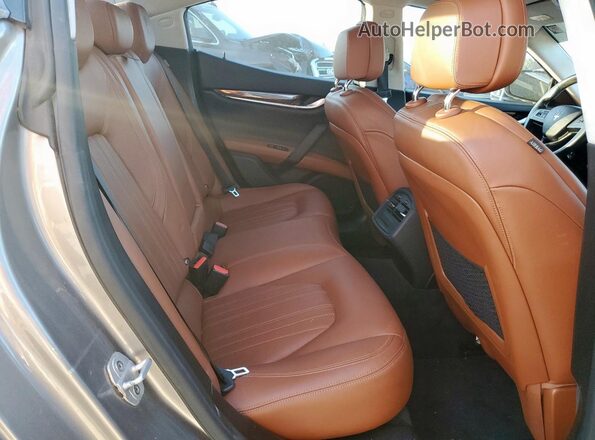 ZAM57RSL2H1203406 2017 MASERATI GHIBLI Gray Вид задніх сидінь