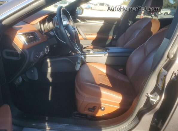 ZAM57XSA0J1295169 2018 MASERATI GHIBLI Gray Vista interior delantera