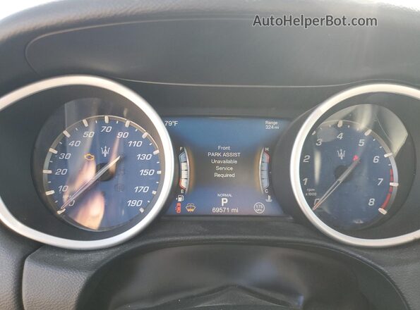 ZAM57XSA0L1344454 2020 MASERATI GHIBLI Белый Вид щитка приборов