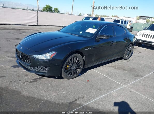 ZAM57XSA9J1286664 2018 MASERATI GHIBLI Black Передня ліва чверть