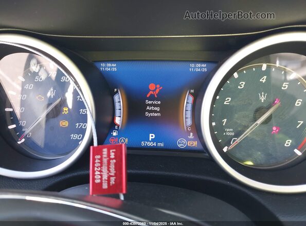 ZAM57XSA9J1286664 2018 MASERATI GHIBLI Black Вид задніх сидінь