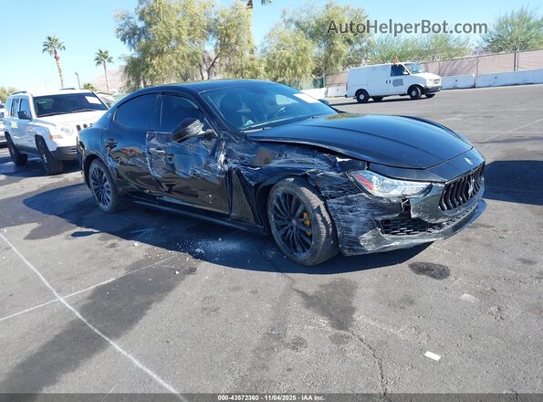 ZAM57XSA9J1286664 2018 MASERATI GHIBLI Black Вид спереду