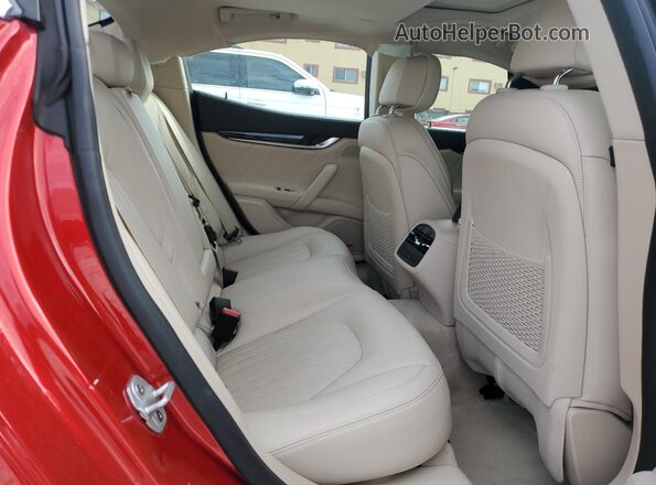 ZAM57YSL2K1336152 2019 MASERATI GHIBLI Red Rear seats view