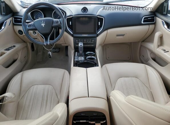ZAM57YSL2K1336152 2019 MASERATI GHIBLI Red Dashboard view