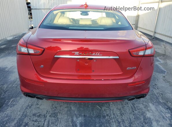 ZAM57YSL2K1336152 2019 MASERATI GHIBLI Red Rear view