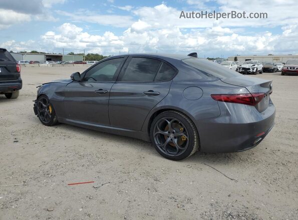 ZARFAECN6J7583264 2018 ALFA ROMEO GIULIA Gray Trasero izquierdo
