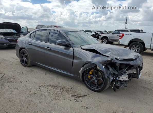 ZARFAECN6J7583264 2018 ALFA ROMEO GIULIA Gray Delantero derecho