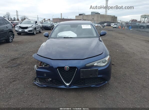 ZARFAEDN2J7572888 2018 ALFA ROMEO GIULIA Blue Առջևի վահանակի տեսք