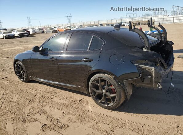 ZARFAMAN1L7636713 2020 ALFA ROMEO GIULIA Black Trasero izquierdo