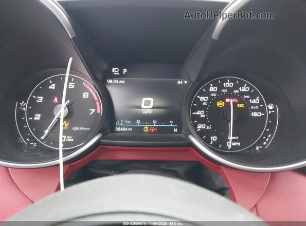 ZARFAMAN4L7632185 2020 ALFA ROMEO GIULIA White Հետևի նստատեղերի տեսք
