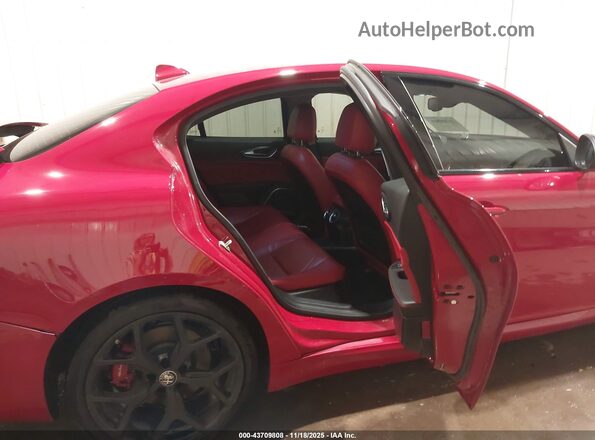 ZARFAMAN8L7631119 2020 ALFA ROMEO GIULIA Red Vista de la etiqueta del VIN