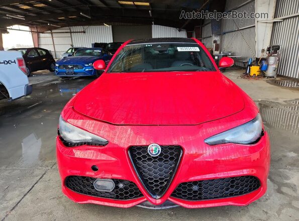 ZARFAMBN3L7639319 2020 ALFA ROMEO GIULIA Red Դիմացի տեսք