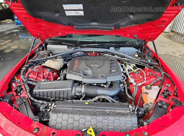 ZARFAMBN3L7639319 2020 ALFA ROMEO GIULIA Red Սալոնի հետևի տեսք