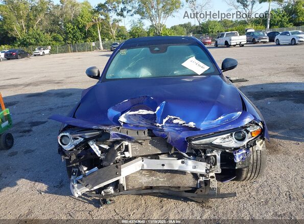 ZARFAMBN8M7645747 2021 ALFA ROMEO GIULIA Blue Սալոնի հետևի տեսք