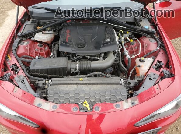 ZARFANAN7L7633692 2020 ALFA ROMEO GIULIA Red Սալոնի հետևի տեսք