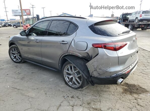 ZASFAKNN3J7B82302 2018 ALFA ROMEO STELVIO Charcoal Rear left