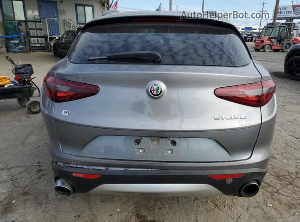 ZASFAKNN3J7B82302 2018 ALFA ROMEO STELVIO Charcoal Rear view