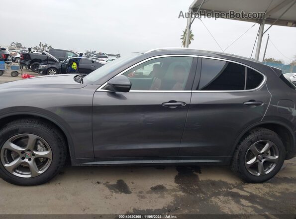 ZASPAJAN0L7C92375 2020 ALFA ROMEO STELVIO Gray სალონის 360-გრადუსიანი ხედი
