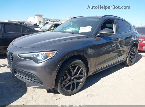 ZASPAJAN2L7C73200 2020 ALFA ROMEO STELVIO Gray Передня ліва чверть