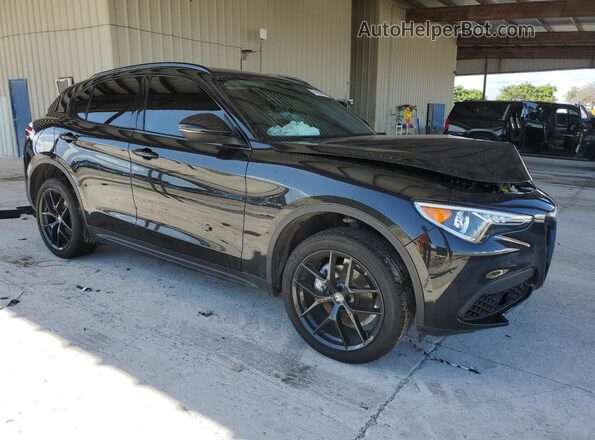 ZASPAJAN3M7D00485 2021 ALFA ROMEO STELVIO Black წინა მარჯვენა