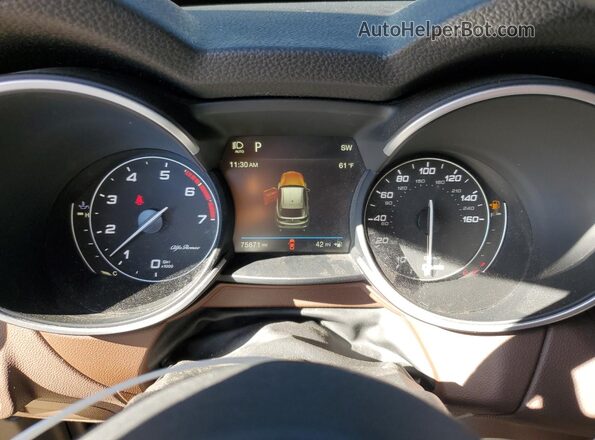 ZASPAJAN4K7C71737 2019 ALFA ROMEO STELVIO Коричневый Вид щитка приборов