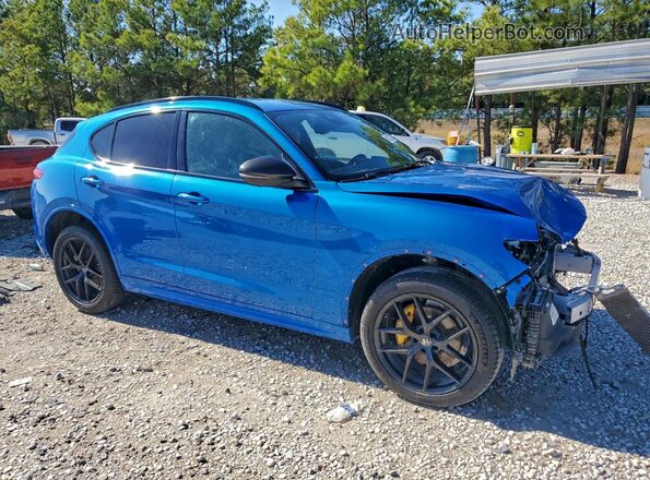 ZASPAJAN8L7C75615 2020 ALFA ROMEO STELVIO Blue Առջևի աջ