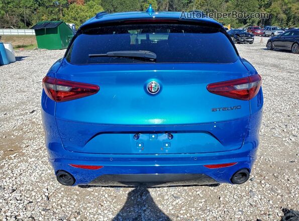 ZASPAJAN8L7C75615 2020 ALFA ROMEO STELVIO Blue Հետևի տեսք