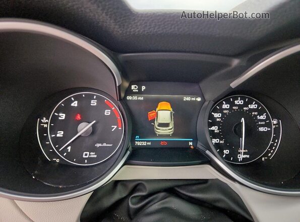 ZASPAKAN1M7D09692 2021 ALFA ROMEO STELVIO Black Instrument cluster view