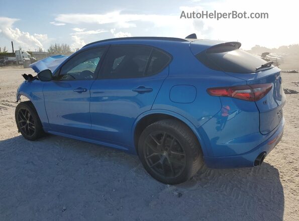 ZASPAKAN3L7C76581 2020 ALFA ROMEO STELVIO Blue Rear left