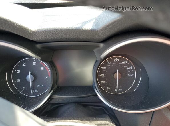 ZASPAKAN3L7C76581 2020 ALFA ROMEO STELVIO Blue Instrument cluster view