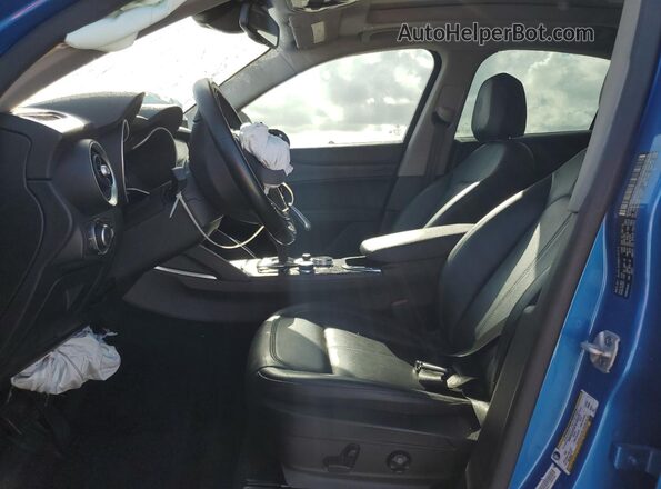 ZASPAKAN3L7C76581 2020 ALFA ROMEO STELVIO Blue Front interior view