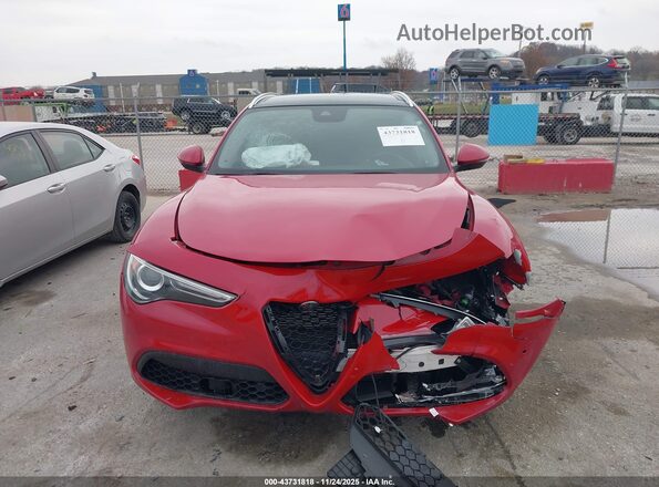 ZASPAKANXM7D18620 2021 ALFA ROMEO STELVIO Red Widok zestawu wskaźników