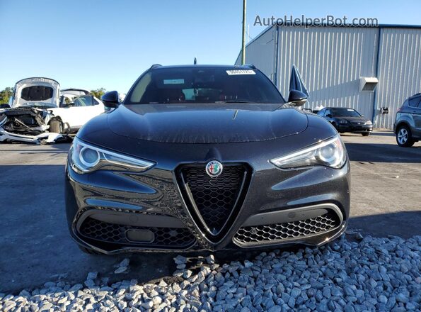 ZASPAKBN1N7D28582 2022 ALFA ROMEO STELVIO Black წინა ხედი