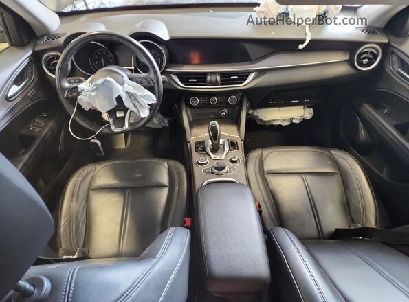 ZASPAKBN3L7C73193 2020 ALFA ROMEO STELVIO Black წინა პანელის ხედი