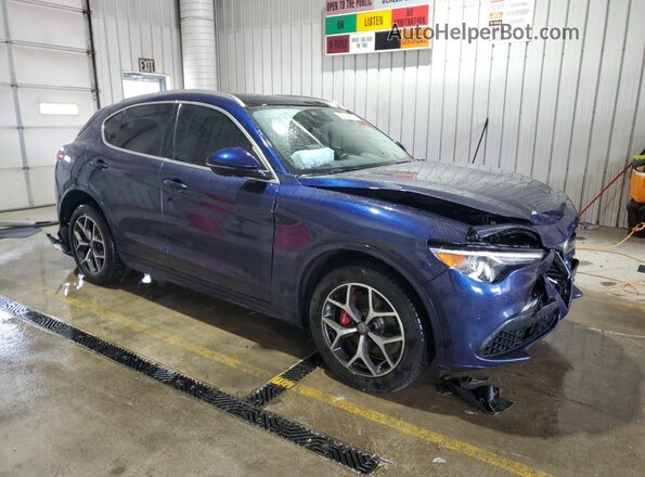 ZASPAKBN3L7C91905 2020 ALFA ROMEO STELVIO Blue Delantero derecho