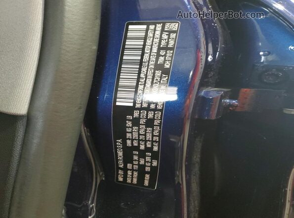 ZASPAKBN3L7C91905 2020 ALFA ROMEO STELVIO Blue Vista de la etiqueta del VIN