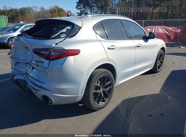 ZASPAKBN3M7D18831 2021 ALFA ROMEO STELVIO Silver Rear right