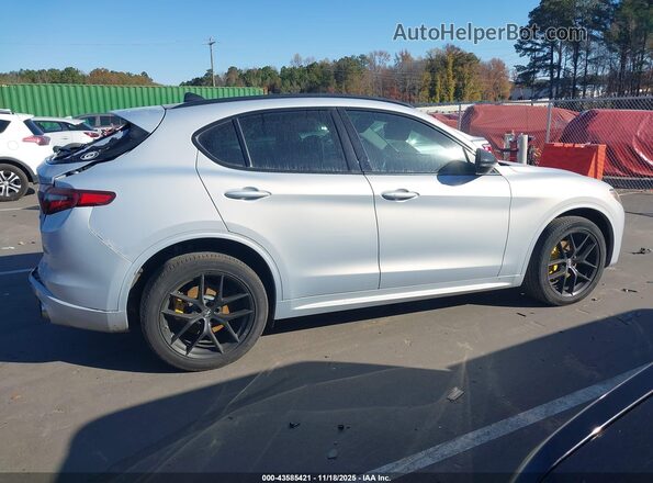 ZASPAKBN3M7D18831 2021 ALFA ROMEO STELVIO Silver Rear interior view