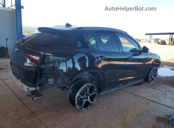 ZASPAKBN6N7D47743 2022 ALFA ROMEO STELVIO Черный Задняя правая четверть