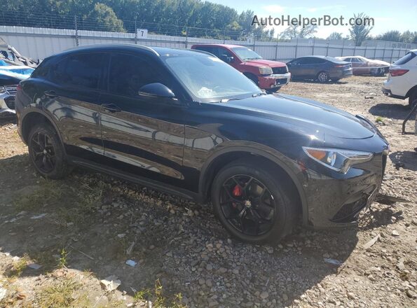 ZASPAKBN9K7C32453 2019 ALFA ROMEO STELVIO Black Przód prawy