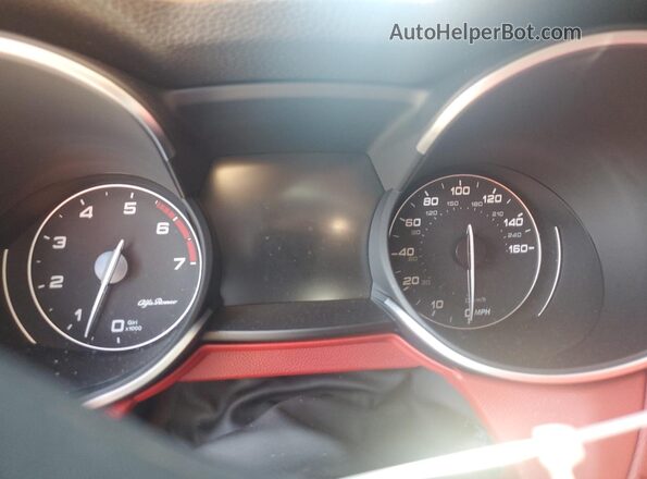 ZASPAKBN9K7C32453 2019 ALFA ROMEO STELVIO Black Widok zestawu wskaźników
