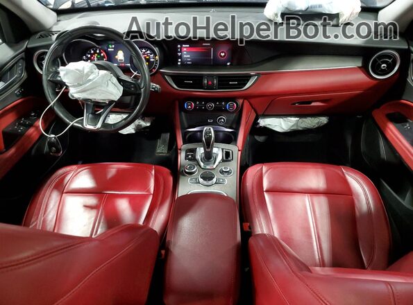 ZASPAKBN9M7D12287 2021 ALFA ROMEO STELVIO Black Widok deski rozdzielczej