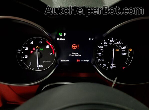 ZASPAKBN9M7D12287 2021 ALFA ROMEO STELVIO Black Widok zestawu wskaźników