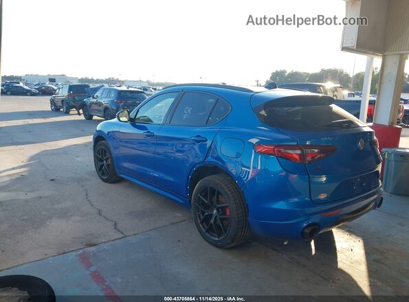 ZASPAKBNXL7C76446 2020 ALFA ROMEO STELVIO Blue Trasero izquierdo