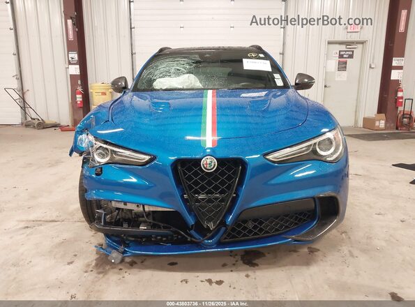 ZASPAKEV6N7D48645 2022 ALFA ROMEO STELVIO Blue Вид щитка приладів