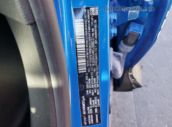 ZASPATAWXS3088237 2025 ALFA ROMEO OTHER Blue Vista de la etiqueta del VIN
